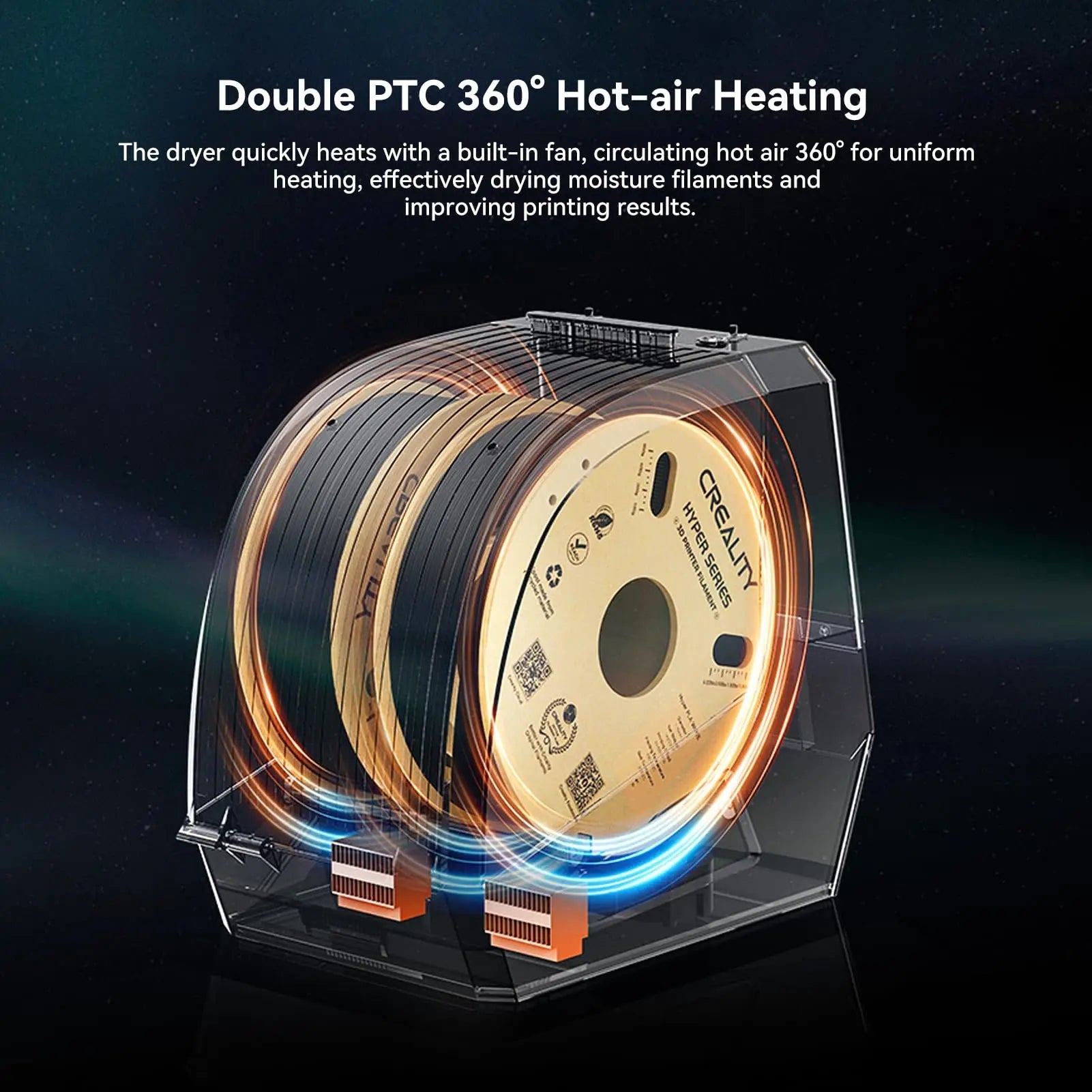 Creality Space Pi Filament Dryer & Drying Box - 2 Rolls Dehydrator for 2KG Filament Ai-TechWorld