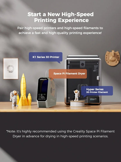 Creality Space Pi Filament Dryer Real-time Humidity&temperature Monitoring 1kg 3D Printer Filament Dryer Box Storage Holder Ai-TechWorld