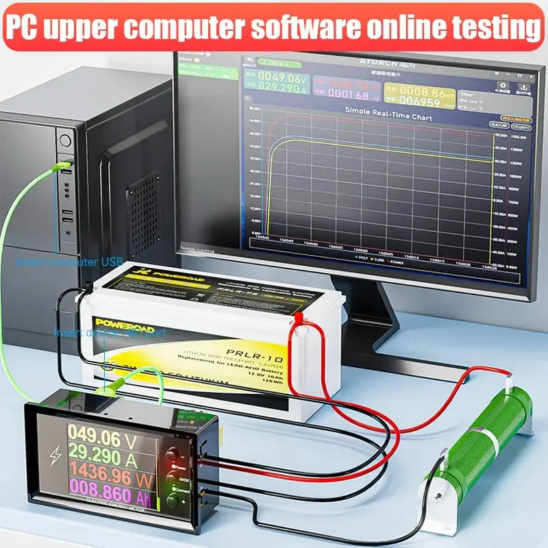 CW20 DC0 - 420V WiFi Tuya Smart Digital Lithium Battery Capacity Detection Tester DC Display Voltage Current Power Coulomb Meter - Ai - TechWorld
