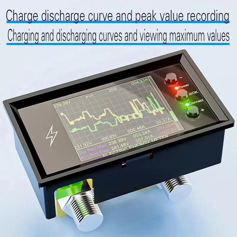CW20 DC0 - 420V WiFi Tuya Smart Digital Lithium Battery Capacity Detection Tester DC Display Voltage Current Power Coulomb Meter - Ai - TechWorld