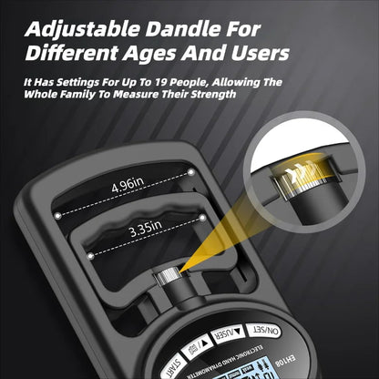 Digital Hand Dynamometer 265Lbs/120Kg – Precision Grip Strength Trainer - Ai - TechWorld