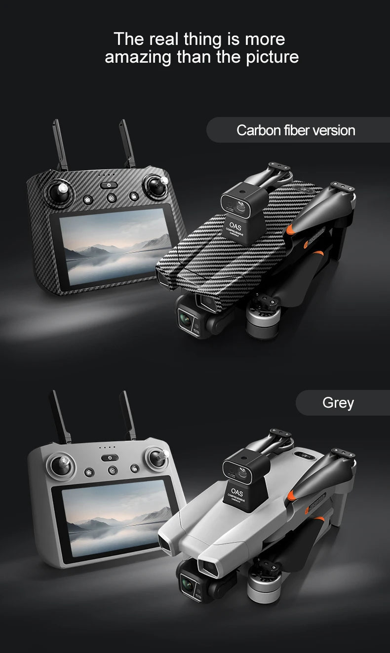 Drone professionnel AE86 PRO Max avec caméra HD 8K, cardan 3 axes, photographie aérienne, évitement d'obstacles, FPV GPS, quadri Ai-TechWorld