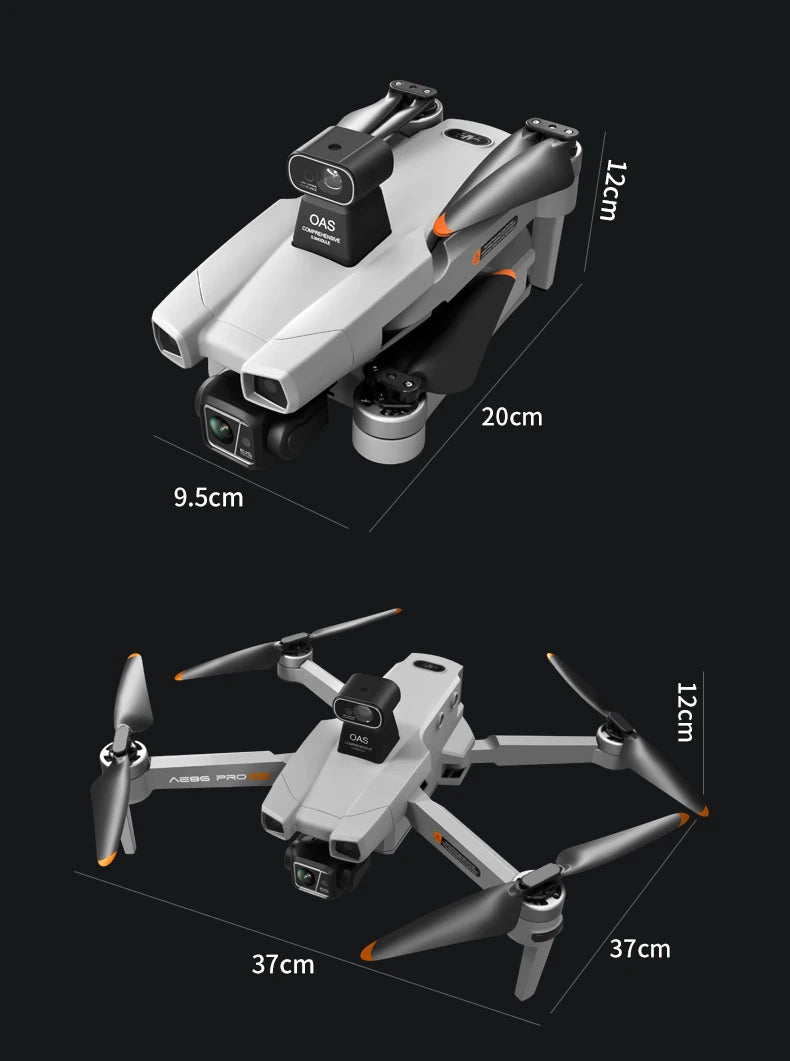 Drone professionnel AE86 PRO Max avec caméra HD 8K, cardan 3 axes, photographie aérienne, évitement d'obstacles, FPV GPS, quadri Ai-TechWorld
