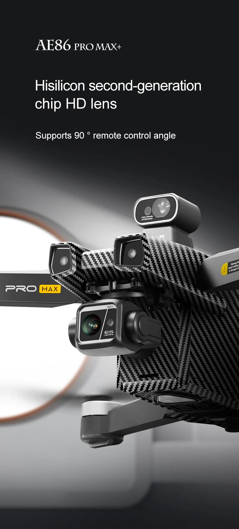 Drone professionnel AE86 PRO Max avec caméra HD 8K, cardan 3 axes, photographie aérienne, évitement d'obstacles, FPV GPS, quadri Ai-TechWorld