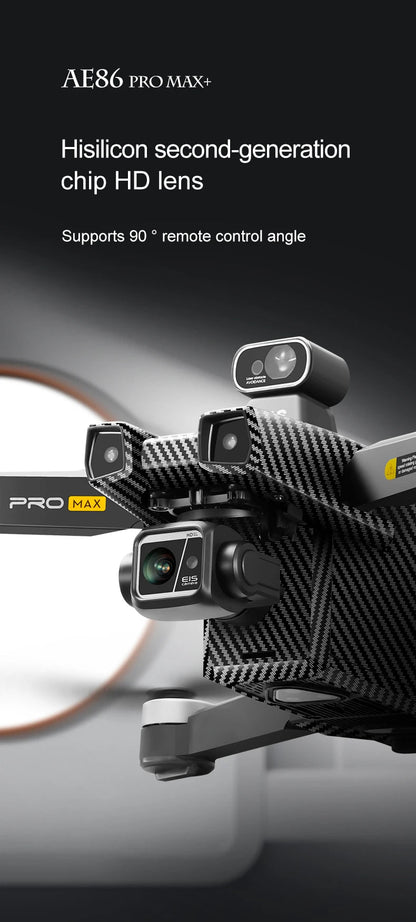 Drone professionnel AE86 PRO Max avec caméra HD 8K, cardan 3 axes, photographie aérienne, évitement d'obstacles, FPV GPS, quadri Ai-TechWorld