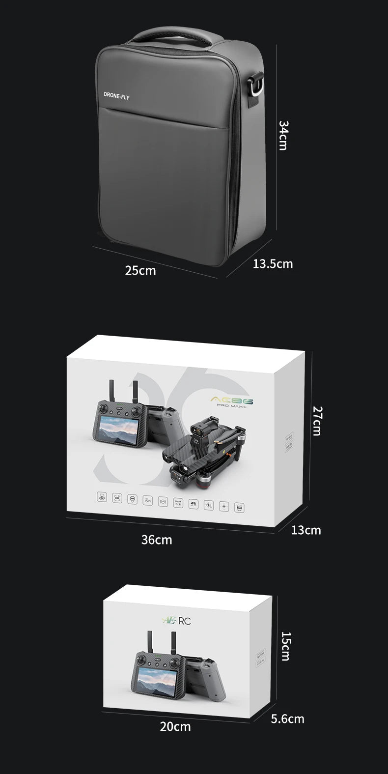 Drone professionnel AE86 PRO Max avec caméra HD 8K, cardan 3 axes, photographie aérienne, évitement d'obstacles, FPV GPS, quadri Ai-TechWorld