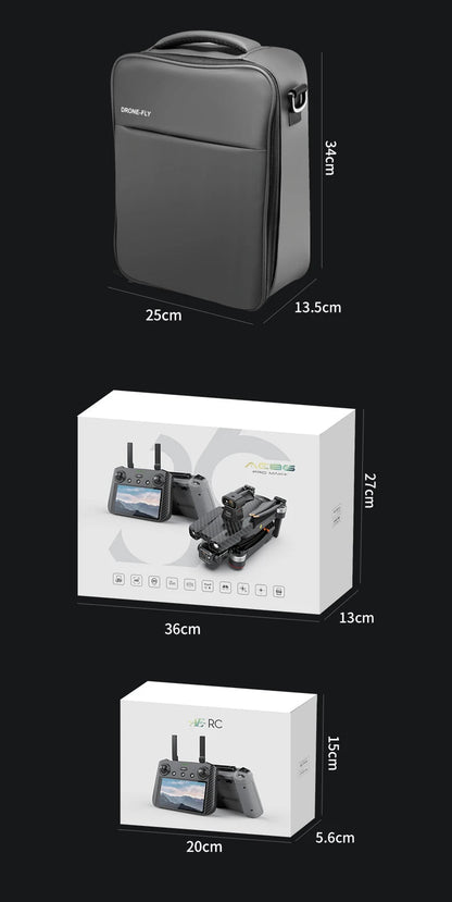 Drone professionnel AE86 PRO Max avec caméra HD 8K, cardan 3 axes, photographie aérienne, évitement d'obstacles, FPV GPS, quadri Ai-TechWorld