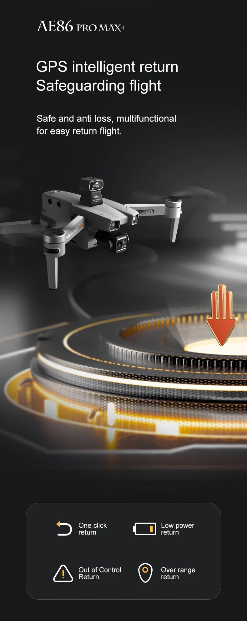Drone professionnel AE86 PRO Max avec caméra HD 8K, cardan 3 axes, photographie aérienne, évitement d'obstacles, FPV GPS, quadri Ai-TechWorld