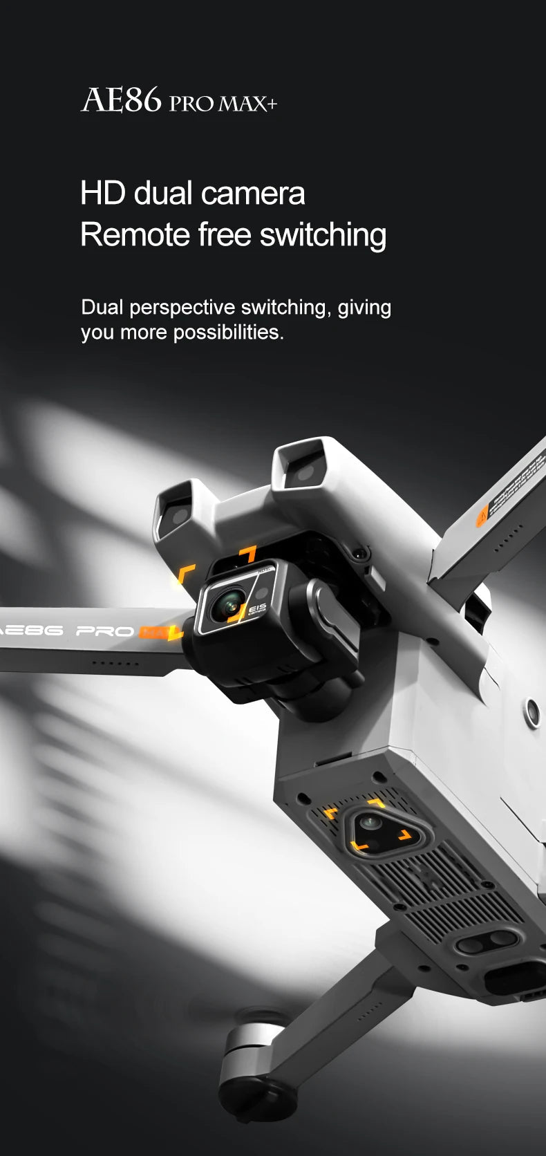 Drone professionnel AE86 PRO Max avec caméra HD 8K, cardan 3 axes, photographie aérienne, évitement d'obstacles, FPV GPS, quadri Ai-TechWorld