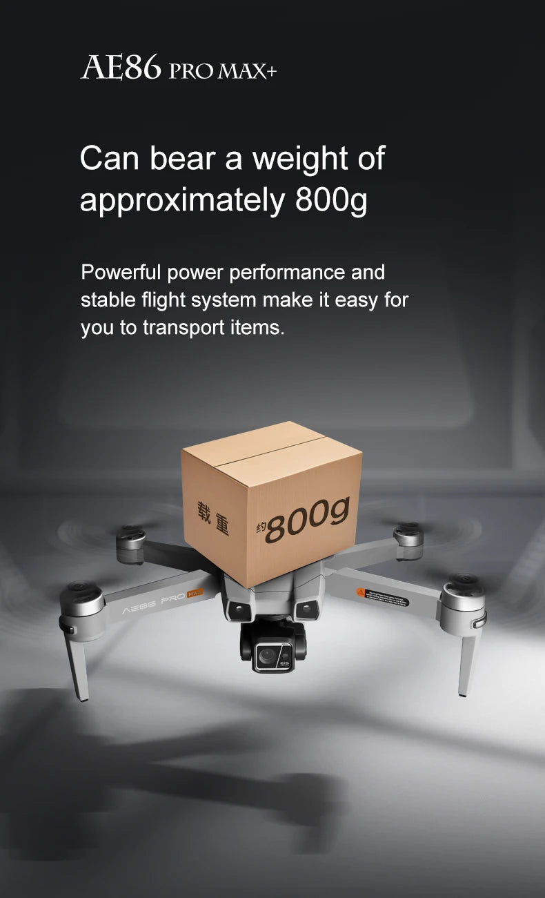 Drone professionnel AE86 PRO Max avec caméra HD 8K, cardan 3 axes, photographie aérienne, évitement d'obstacles, FPV GPS, quadri Ai-TechWorld