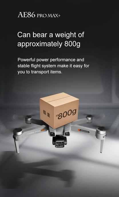 Drone professionnel AE86 PRO Max avec caméra HD 8K, cardan 3 axes, photographie aérienne, évitement d'obstacles, FPV GPS, quadri Ai-TechWorld