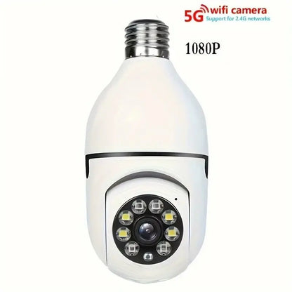 Ease Life APP - Light Bulb Security Cameras Outdoor Wireless WiFi Camera 5GHz, 360 Degree, E27 Light Socket Screw In Securi - Ai - TechWorld