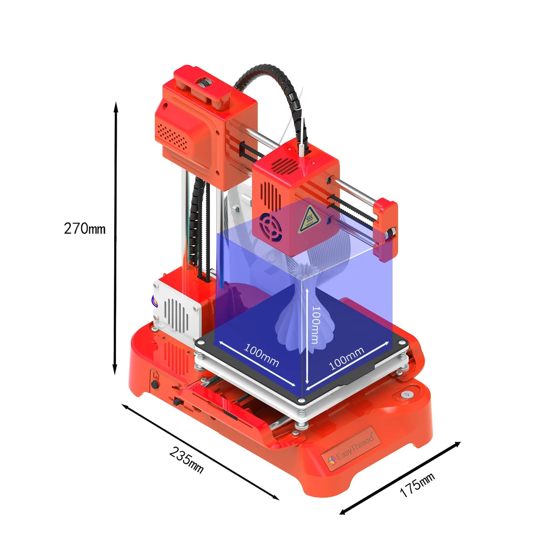 Easythreed 3D Printer K9 Easy To Use One-click Print Mainboard With Magnetic Platform Desktop Mini Printer K7 For Beginner Ai-TechWorld