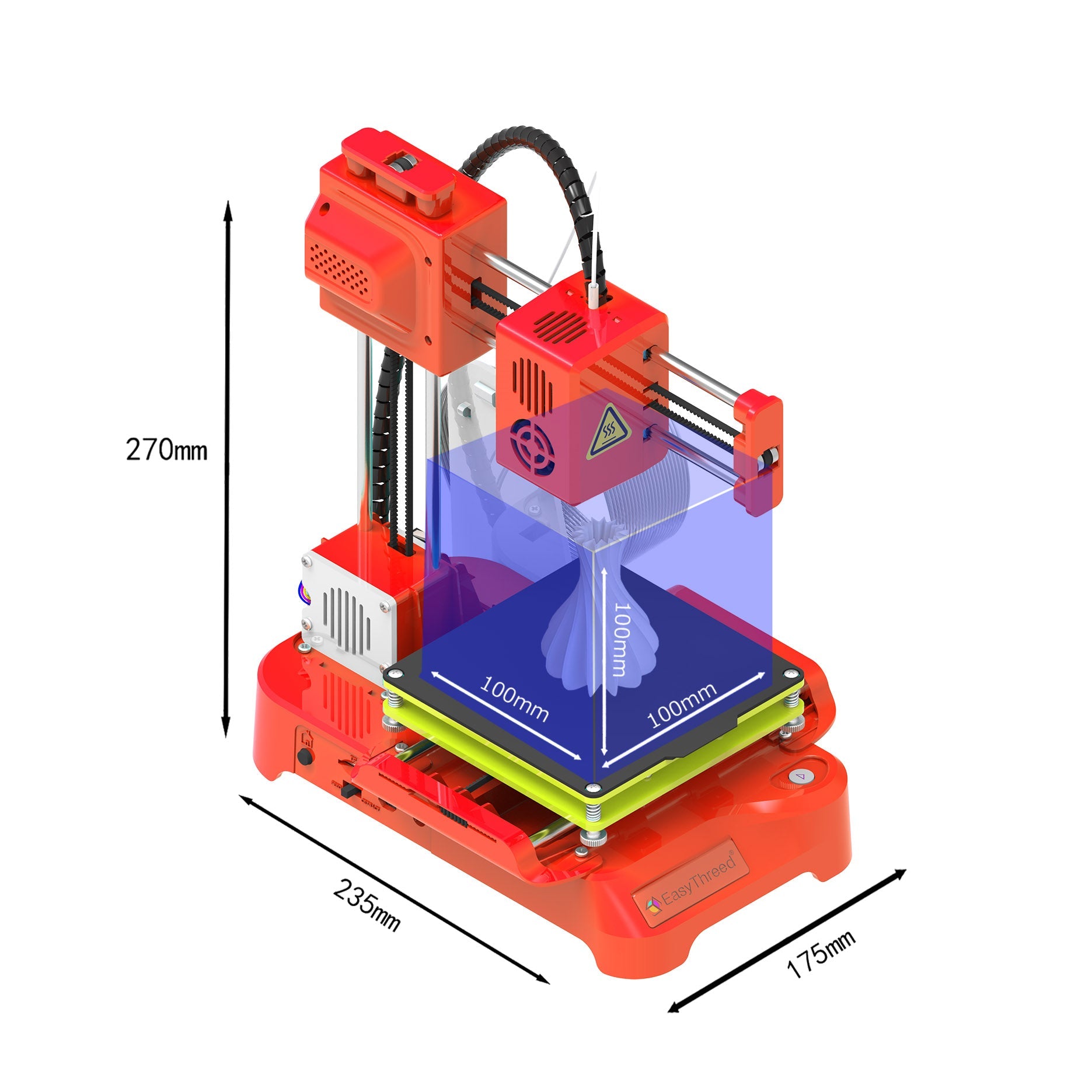 Easythreed 3D Printer K9 Easy To Use One-click Print Mainboard With Magnetic Platform Desktop Mini Printer K7 For Beginner Ai-TechWorld
