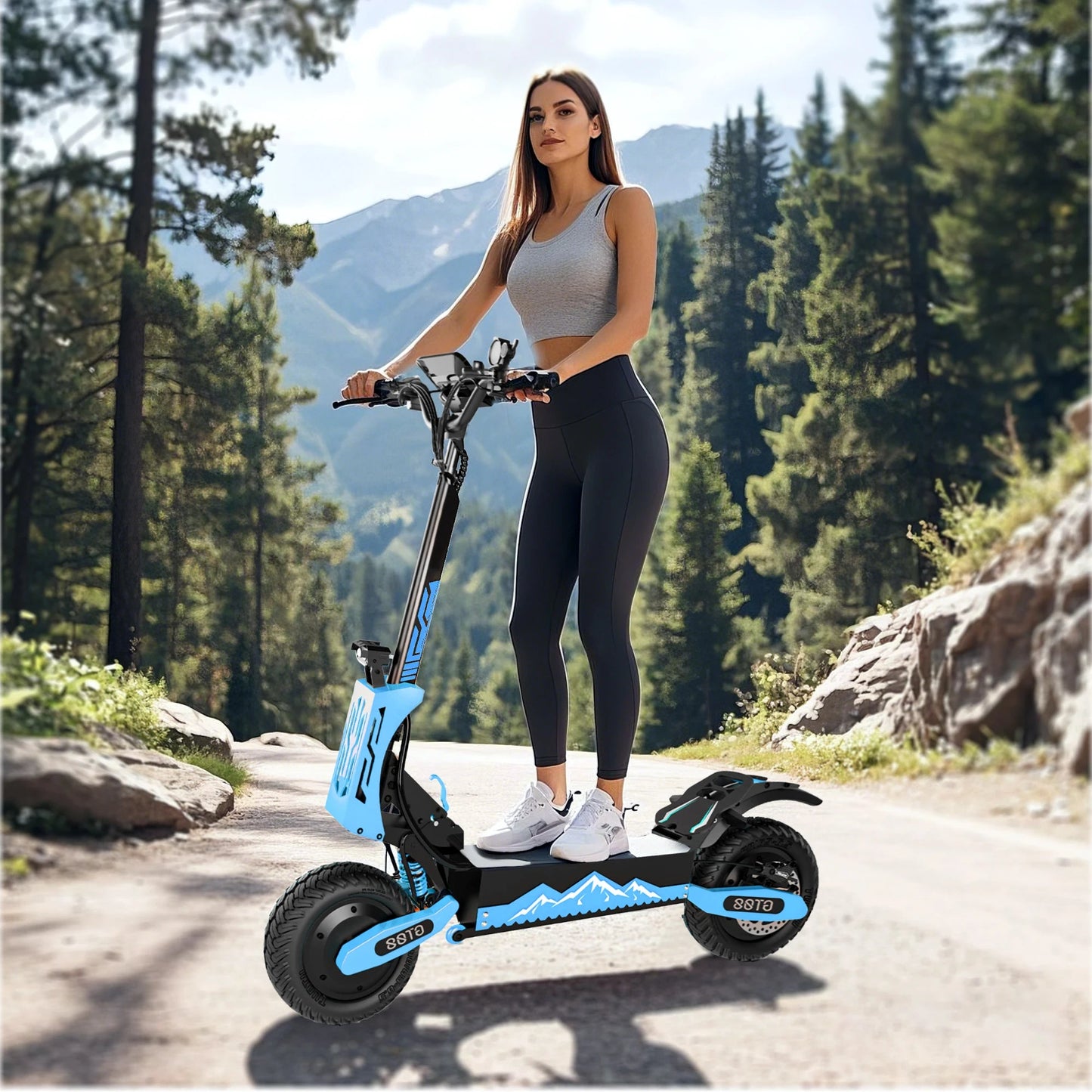 Electric Scooter 5600W Dual Motor – 60V27AH, 46MPH Top Speed, 46 Miles Range - Ai - TechWorld