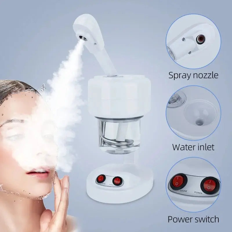 Facial Steamer for Face Facial Vaporizer Professional Face Steamer Hot Warm Mist Sprayer Moisturizing Portable Facial Steamer - Ai - TechWorld