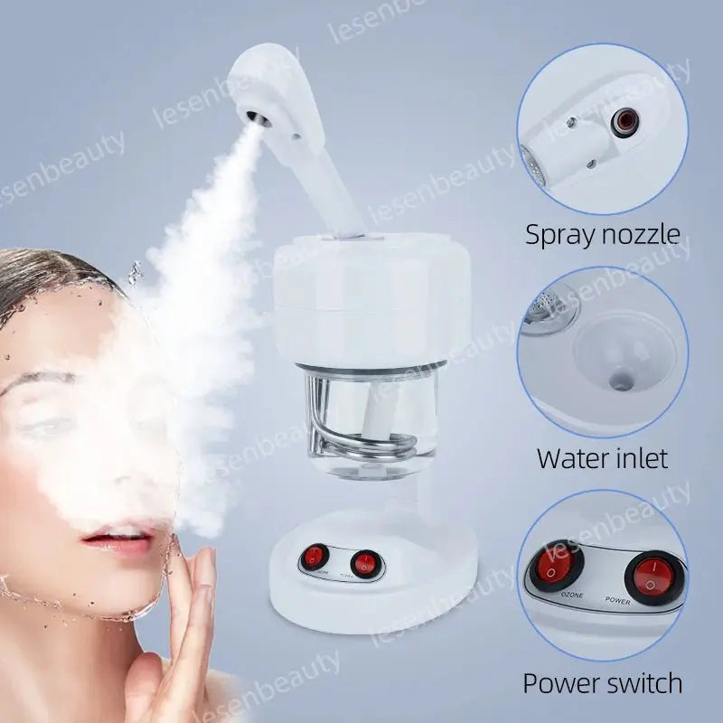 Facial Steamer for Face Facial Vaporizer Professional Face Steamer Hot Warm Mist Sprayer Moisturizing Portable Facial Steamer - Ai - TechWorld