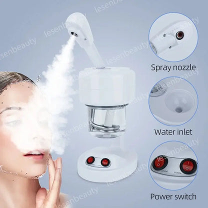 Facial Steamer for Face Facial Vaporizer Professional Face Steamer Hot Warm Mist Sprayer Moisturizing Portable Facial Steamer - Ai - TechWorld