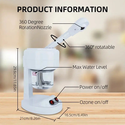 Facial Steamer for Face Facial Vaporizer Professional Face Steamer Hot Warm Mist Sprayer Moisturizing Portable Facial Steamer - Ai - TechWorld