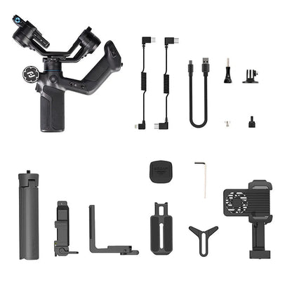 FeiyuTech SCORP Mini 3 Pro – 3 - in - 1 Gimbal with Detachable Handle & AI 4.0 Tracking for Mirrorless, Action Cameras & Phones - Ai - TechWorld
