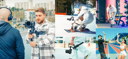 FeiyuTech SCORP Mini 3 Pro – 3 - in - 1 Gimbal with Detachable Handle & AI 4.0 Tracking for Mirrorless, Action Cameras & Phones - Ai - TechWorld