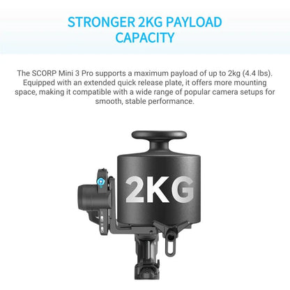 FeiyuTech SCORP Mini 3 Pro – 3-in-1 Gimbal with Detachable Handle & AI 4.0 Tracking for Mirrorless, Action Cameras & Phones Ai-TechWorld