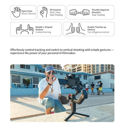 FeiyuTech SCORP Mini 3 Pro – 3 - in - 1 Gimbal with Detachable Handle & AI 4.0 Tracking for Mirrorless, Action Cameras & Phones - Ai - TechWorld