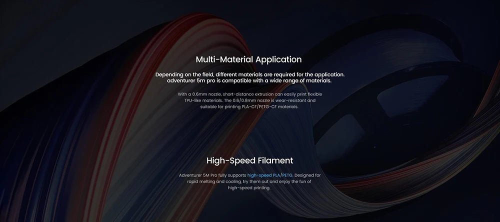 Flashforge Adventurer 5M Pro 3d Printer High Speed Full-auto Leveling Direct Extruder Automatic Shutdown With Camera Ai-TechWorld