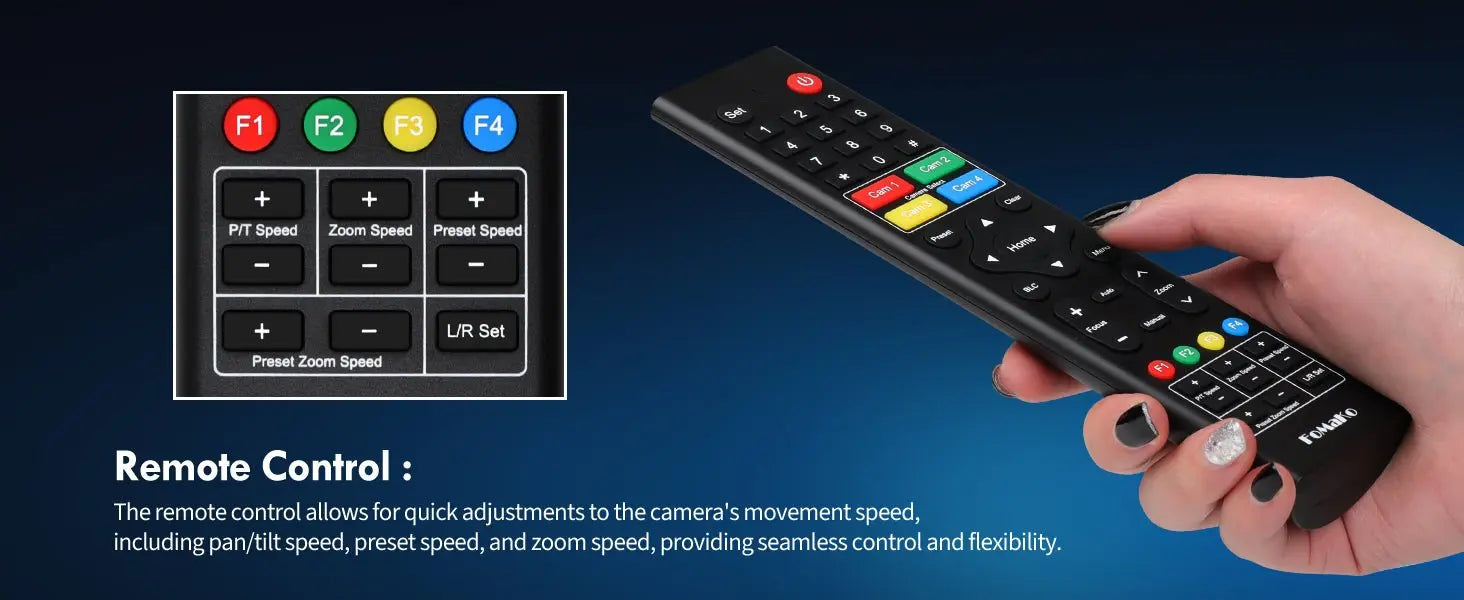 FoMaKo 4K PTZ Camera HDMI, AI Auto - Tracking,20X Optical Zoom(3pcs),KC602 Video Mixer Switcher,KC608 Pro PTZ Controller - Ai - TechWorld