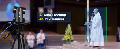 FoMaKo 4K PTZ Camera HDMI, AI Auto - Tracking,20X Optical Zoom(3pcs),KC602 Video Mixer Switcher,KC608 Pro PTZ Controller - Ai - TechWorld