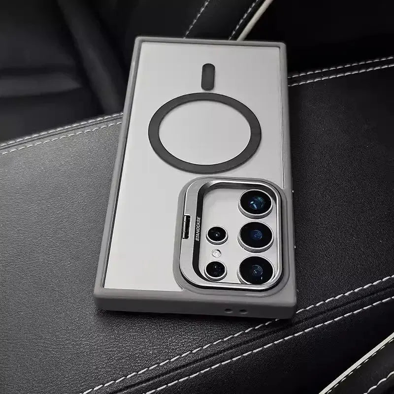 For Magsafe Hidden Holder Clear Case For Samsung Galaxy S25 S24 Ultra S22 Plus S23 FE Shockproof Magnetic Wirelesss Charge Cover - Ai - TechWorld