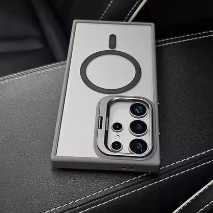 For Magsafe Hidden Holder Clear Case For Samsung Galaxy S25 S24 Ultra S22 Plus S23 FE Shockproof Magnetic Wirelesss Charge Cover - Ai - TechWorld
