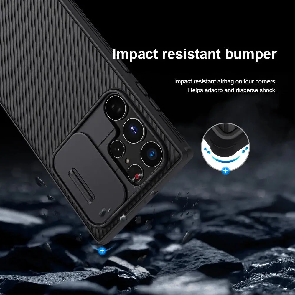 for Samsung Galaxy S25 Edge S24 S23 S22 Ultra Case Nillkin CamShield Slide Camera Cover for Samsung S24 FE S23 Plus Lens Case - Ai - TechWorld