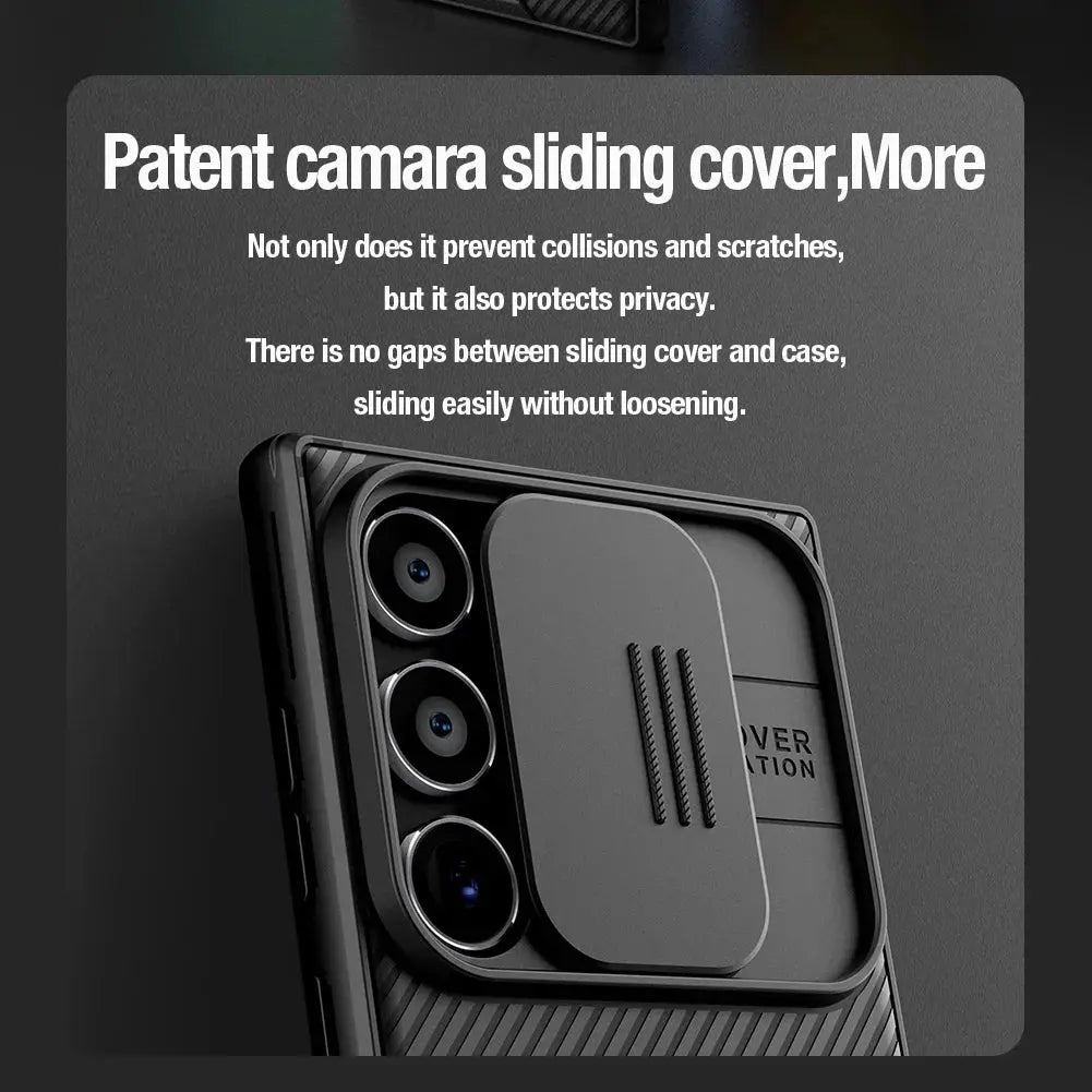 for Samsung Galaxy S25 Edge S24 S23 S22 Ultra Case Nillkin CamShield Slide Camera Cover for Samsung S24 FE S23 Plus Lens Case - Ai - TechWorld