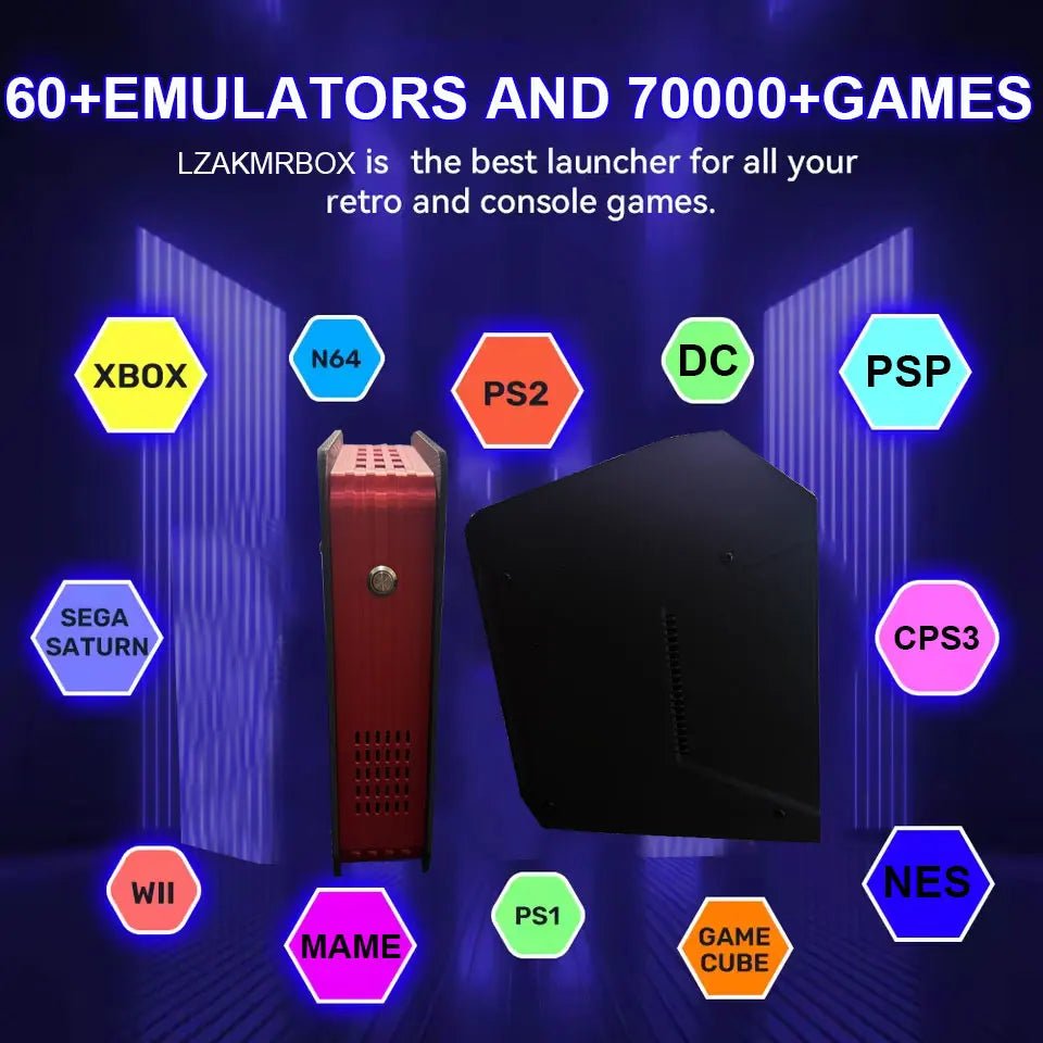 Game Box X4 Retro Video Game Console Support 70000+ Games 60 Emulators For PS2/PSP/MAME/DC/XBOX with Controllers - Ai - TechWorld