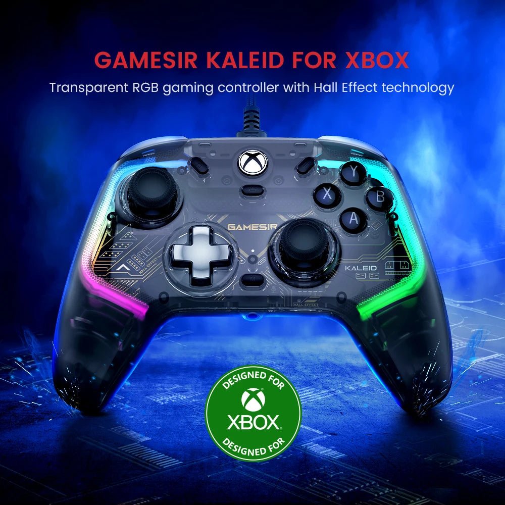 GameSir Kaleid Xbox Controller Wired Gamepad for Xbox Series X, Xbox Series S, Xbox One game console, with Hall Effect Joystick - Ai - TechWorld