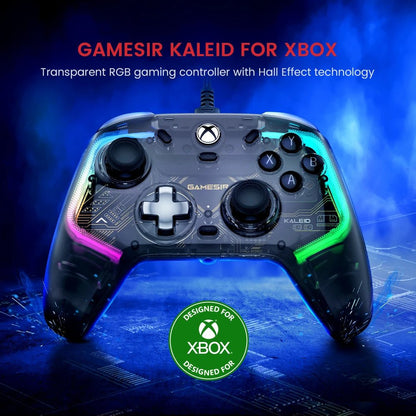 GameSir Kaleid Xbox Controller Wired Gamepad for Xbox Series X, Xbox Series S, Xbox One game console, with Hall Effect Joystick - Ai - TechWorld