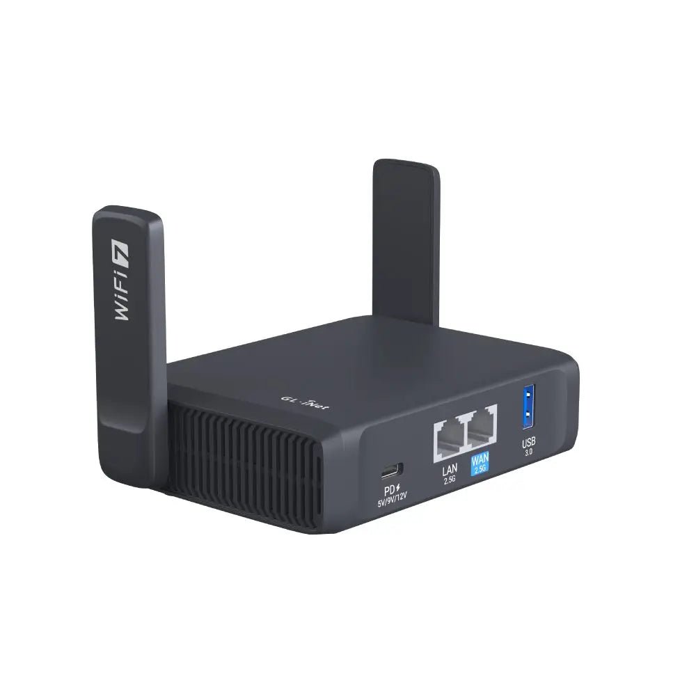 GL.iNet GL - BE3600( Slate 7) Wi - Fi 7 Router, Dual 2.5G Ports, Touch Screen, 3570Mbps Gaming Hotspot, VPN for Public & Hotel - Ai - TechWorld