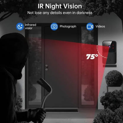 HD Wireless WiFi Doorbell Camera – Smart Outdoor Security with Night Vision & Two-Way Audio ai-techworld