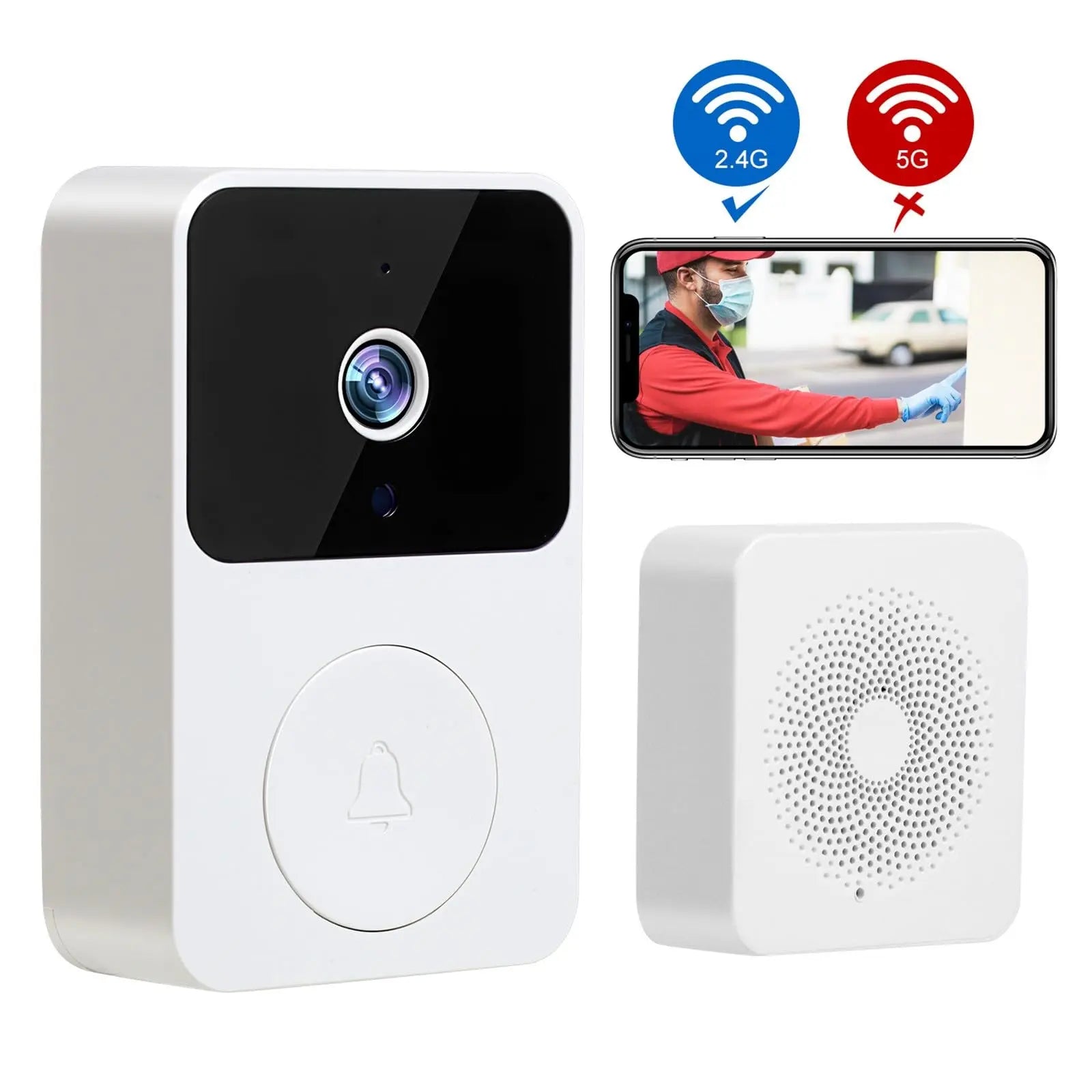 HD Wireless WiFi Doorbell Camera – Smart Outdoor Security with Night Vision & Two-Way Audio ai-techworld