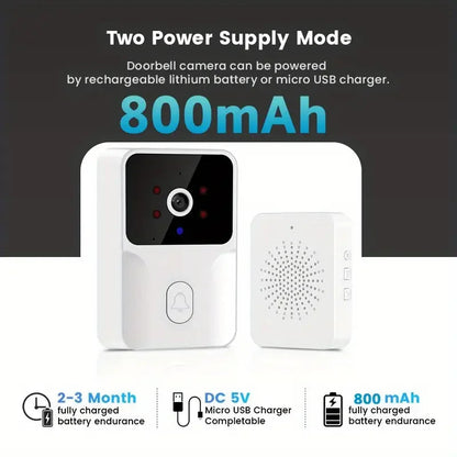 HD Wireless WiFi Doorbell Camera – Smart Outdoor Security with Night Vision & Two-Way Audio ai-techworld