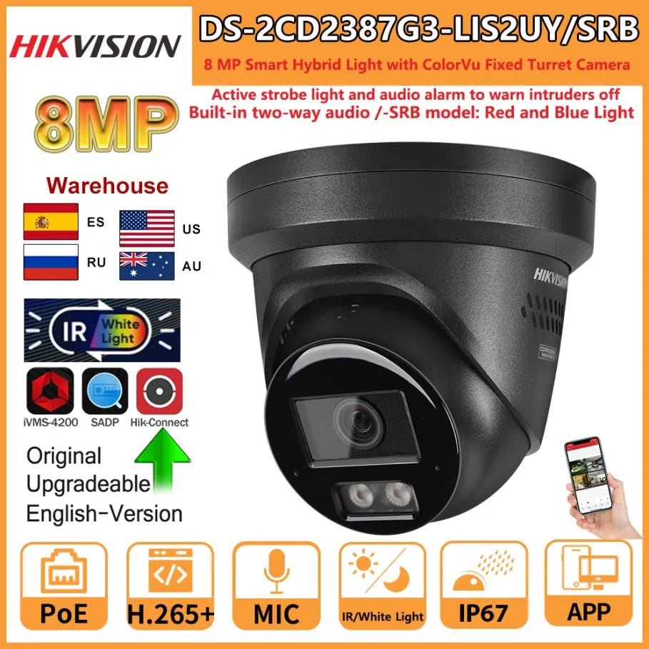 Hikvision Smart Hybrid IP Camera – 4K UHD Surveillance with AI Detection, Two - Way Audio - Ai - TechWorld