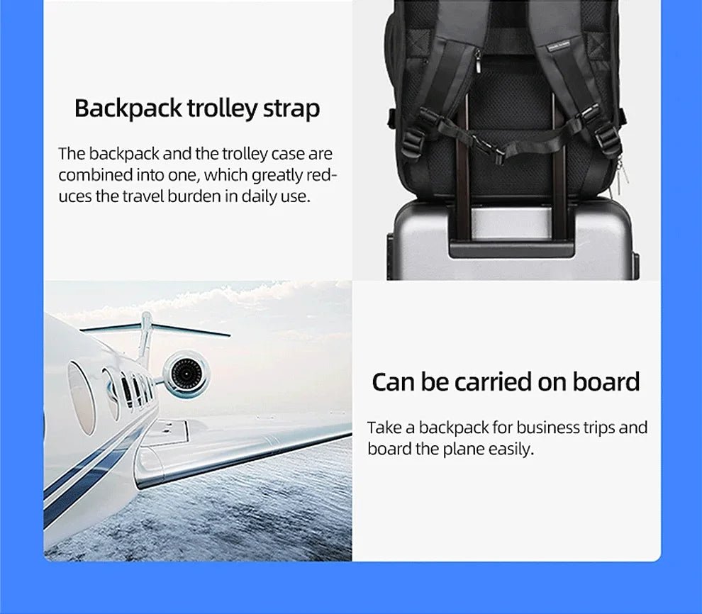 HK Business Backpack for Men Waterproof Anti-Theft 15.6” Laptop Backpack Casual Large Capacity Expandable Travel Bag Short Trip Ai-TechWorld