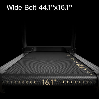 Home Folding Incline Treadmill with Pulse Sensors, 3.0 HP Quiet Brushless, 300 lbs Capacity ai-techworld