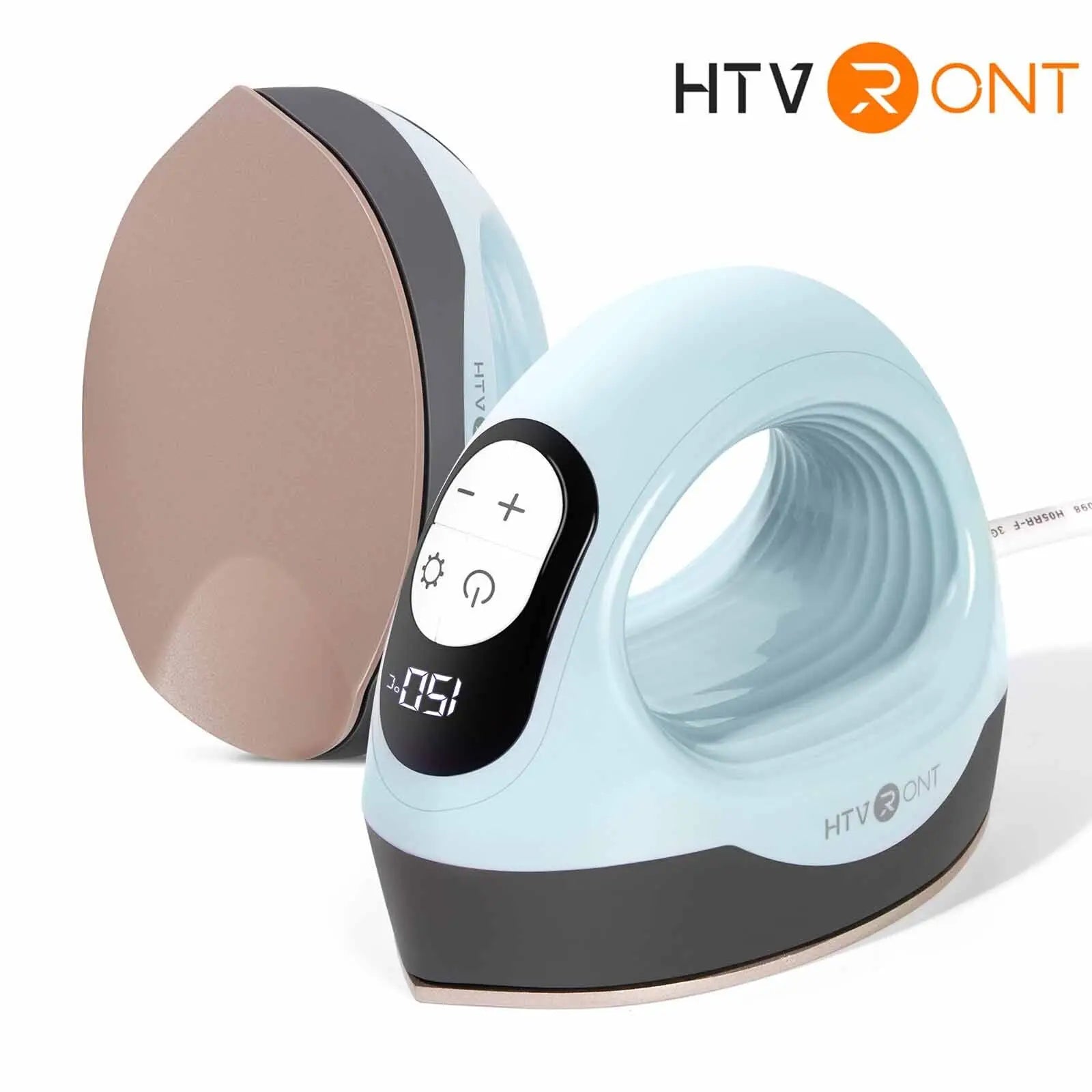 HTVRONT 2nd Gen Portable MINI Heat Press Machine DIY Auto Easy Heating Transfer Iron On HTV for Clothes Bags Shoes Hat T-shirts - Ai - TechWorld