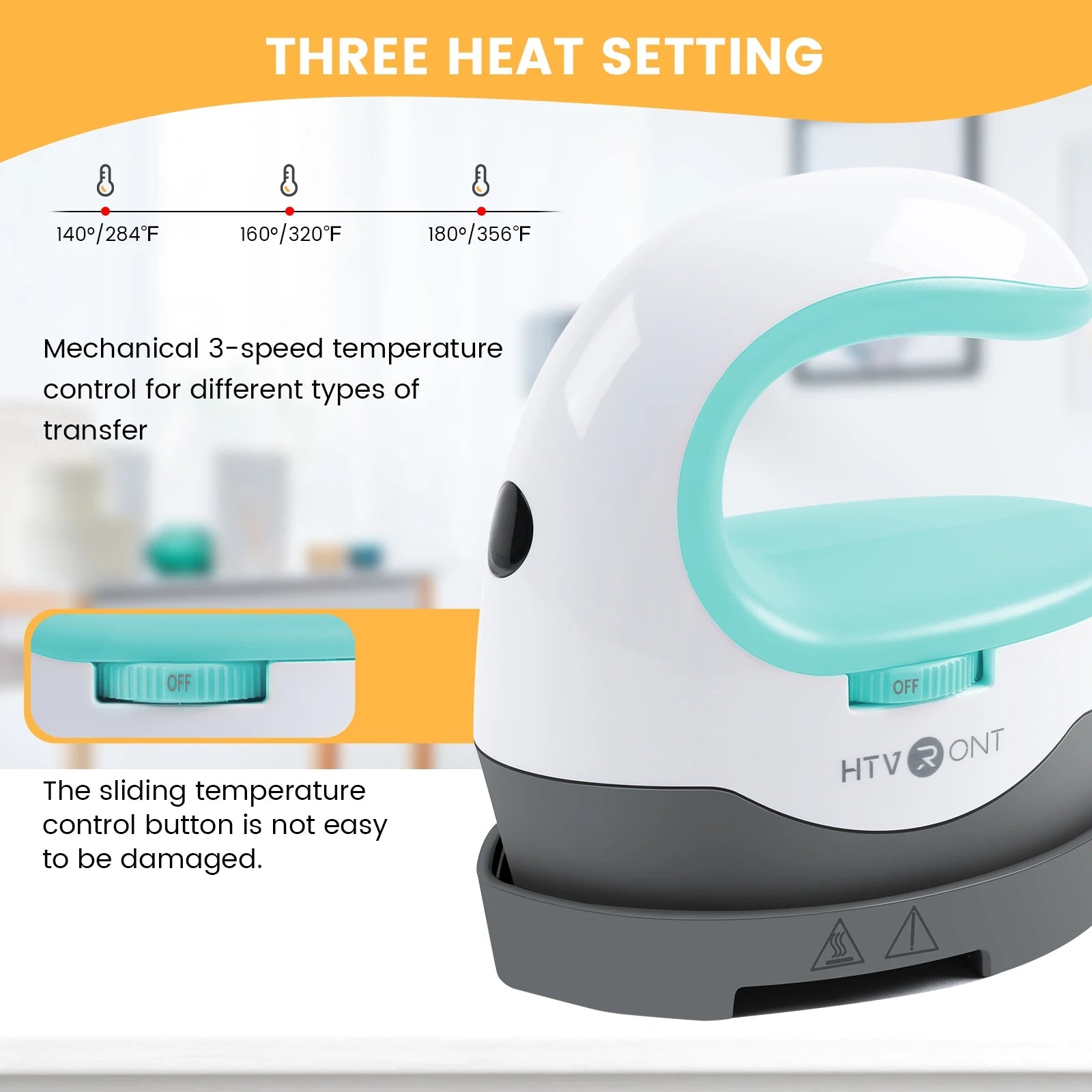 HTVRONT 2nd Gen Portable MINI Heat Press Machine DIY Auto Easy Heating Transfer Iron On HTV for Clothes Bags Shoes Hat T-shirts - Ai - TechWorld