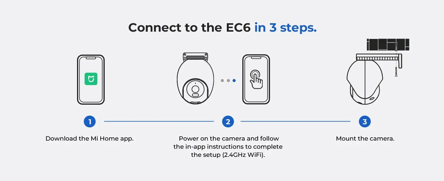 IMILAB EC6 3K Outdoor Camera 360° View WiFi 6 Camera for Home Security 24/7 Recording Auto - Tracking AI Surveillance Cam MiHome - Ai - TechWorld