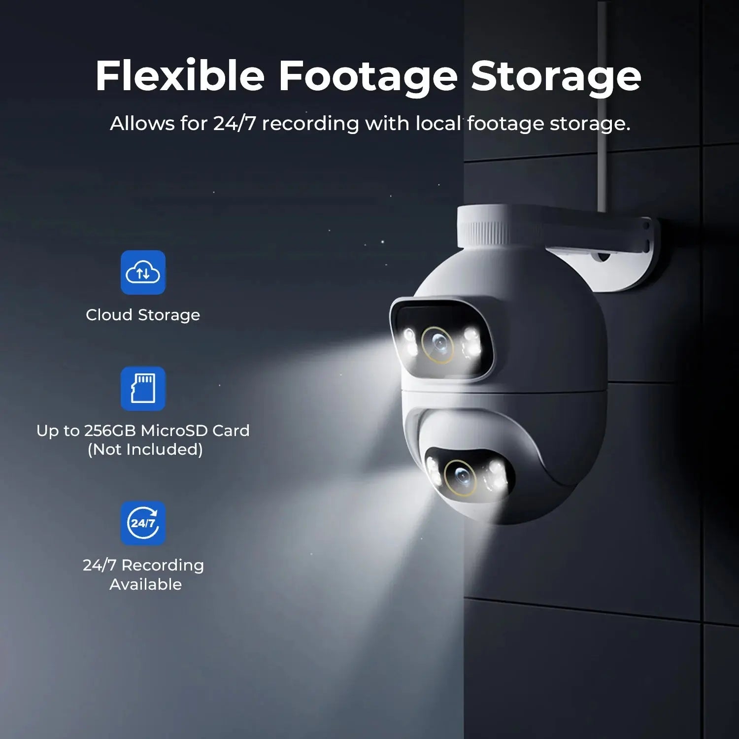 IMILAB Outdoor Surveillance Camera Dual Lens 360° PTZ Camera Colour Night Vision WiFi/LAN 7/24 Work EC6 Dual With MiHome App - Ai - TechWorld