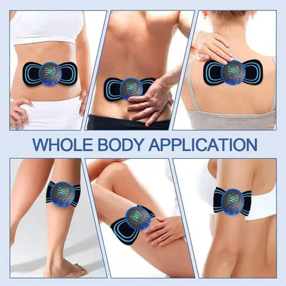Intelligent Mini Electric Neck Massager Charging Portable Shoulder and Neck Neck Massage Patch with Multiple Adjustable Levels - Ai - TechWorld