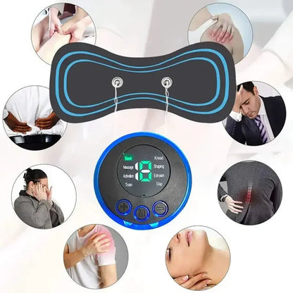 Intelligent Mini Electric Neck Massager Charging Portable Shoulder and Neck Neck Massage Patch with Multiple Adjustable Levels - Ai - TechWorld